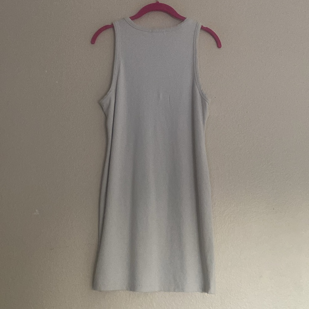 TALENTLESS Rib High-Neck Contour Dress, Bone, Size Large - Picture 3 of 7